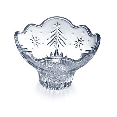Mikasa Christmas Night Footed Bowl, 6", Glass