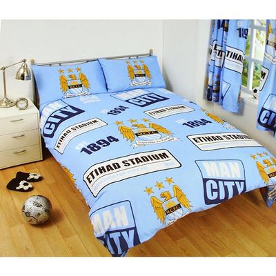 Manchester City Patch Double Duvet Set
