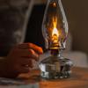Lamplight 12-inch Chamber Oil Lamp Clear Glass, Hurricane or Power Outage, White, 110 view 4
