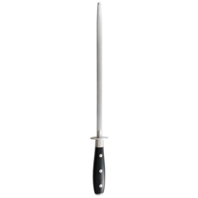 Messermeister 12 Ceramic Sharpening Rod - Knife Sharpener - Fine 1200 Grit - Ceramic Core, Large Sharpening Surface & Soft-Grip Handle