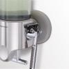 simplehuman Wall Mount Pumps, Twin 15 fl. oz. Shampoo & Soap Dispenser, Stainless Steel view 4