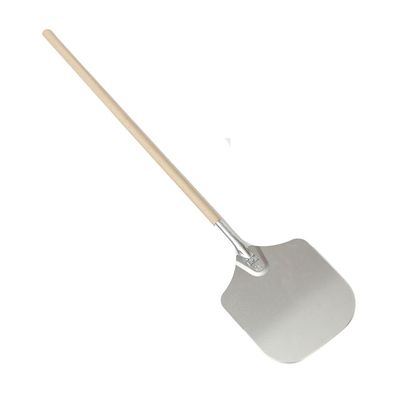 American Metalcraft, inc. 5212 52" Aluminum Pizza Peel with 38" Wood Handle, 12" x 14" Medium Blade, Silver
