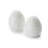 Portmeirion Sophie Conran Salt & Pepper Set - 2.5 Inch Fine Porcelain Tabletop Accessories, White Serveware for Dining, Entertaining & Housewarming Gifts, Dishwasher Safe view 1