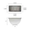 Thunder Group SSCD004 Bar Condiment Dispenser Countertop Design 4-compartment view 3