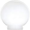 6 Inch White Acrylic Lamp Post Globe with 3.24 Inch Threaded Neck view 1
