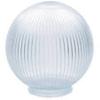 Clear Acrylic Prismatic 8 Inch Lamp Post Globe with 3.91 Inch Neck view 1