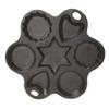 Cast Iron Multi Shape Cake Pan - 8 Inch Diameter view 1