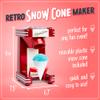 Nostalgia Snow Cone Shaved Ice Machine - Makes 20 Icy Treats - Includes 1 Reusable Plastic Cup - Retro Red view 2
