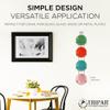 TRIPAR Vertical Wall Plate Rack, Black Display (4 Tiers) - Lightweight & Durable - Contains 4 Non-Adjustable Brackets - Elegantly Display Plates, Tiles, Artwork, & More view 2