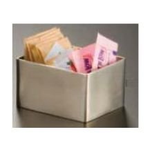 American Metalcraft SSPH4 Stainless Steel Rectangular Sugar Packet Holder, 2.75" L x 3.25" W, Satin Finish , Silver