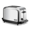 Waring Commercial WCT702 2-Slice Commercial Light Duty Pop-Up Toaster, 120V, 5-15 Phase Plug, Silver, 2-Compartment view 1