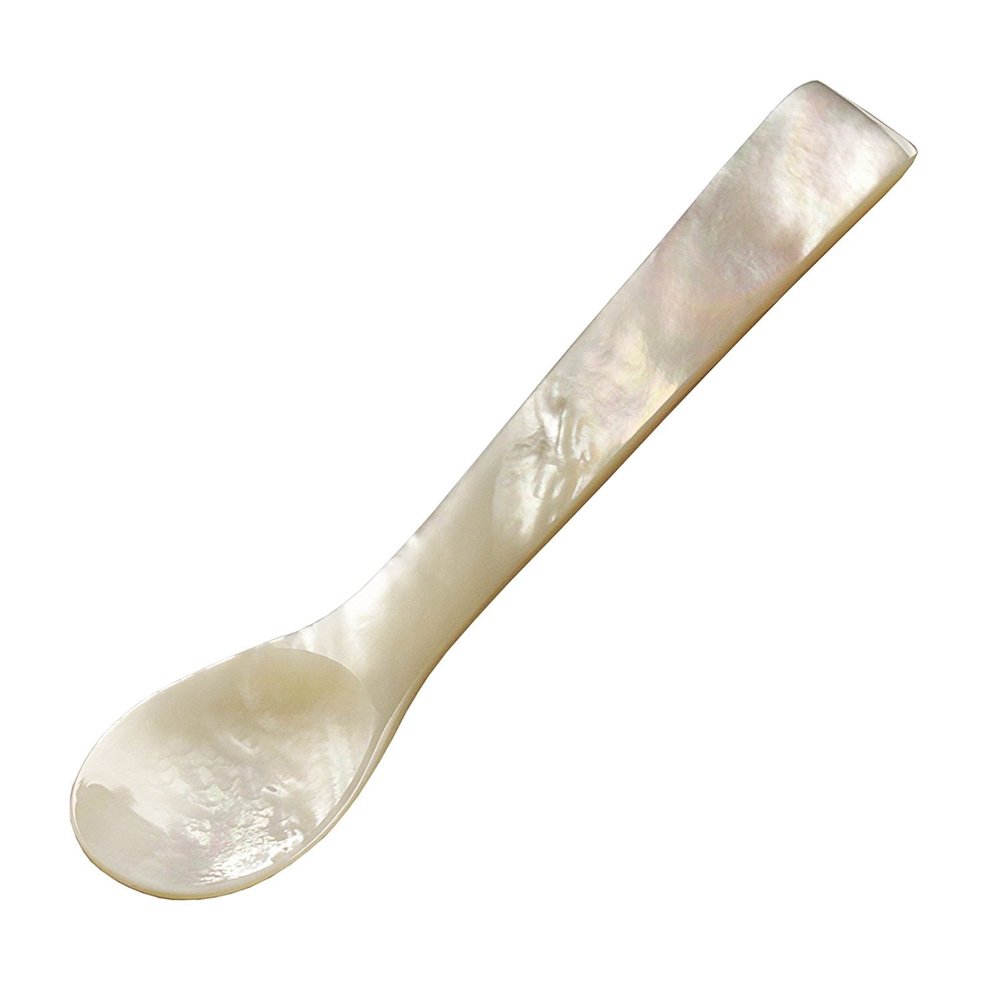 1 X Mother of Pearl Sea Shell Caviar and Salt Spoon - 2.5 Inch