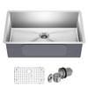 Kraus KHU100-32 Standart PRO 16 Gauge Undermount Single Bowl Stainless Steel Kitchen Sink, 32 Inch view 1