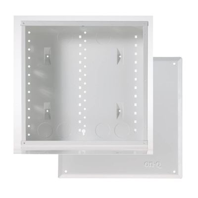 Legrand - OnQ 14 Inch Cable Management, Structured Media Box, In-Wall Enclosure, no cover, Glossy White, EN1480
