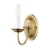 Livex Lighting 4151-01 Wall Sconce with No Shades, Antique Brass, 4.25"W x 7"H view 1