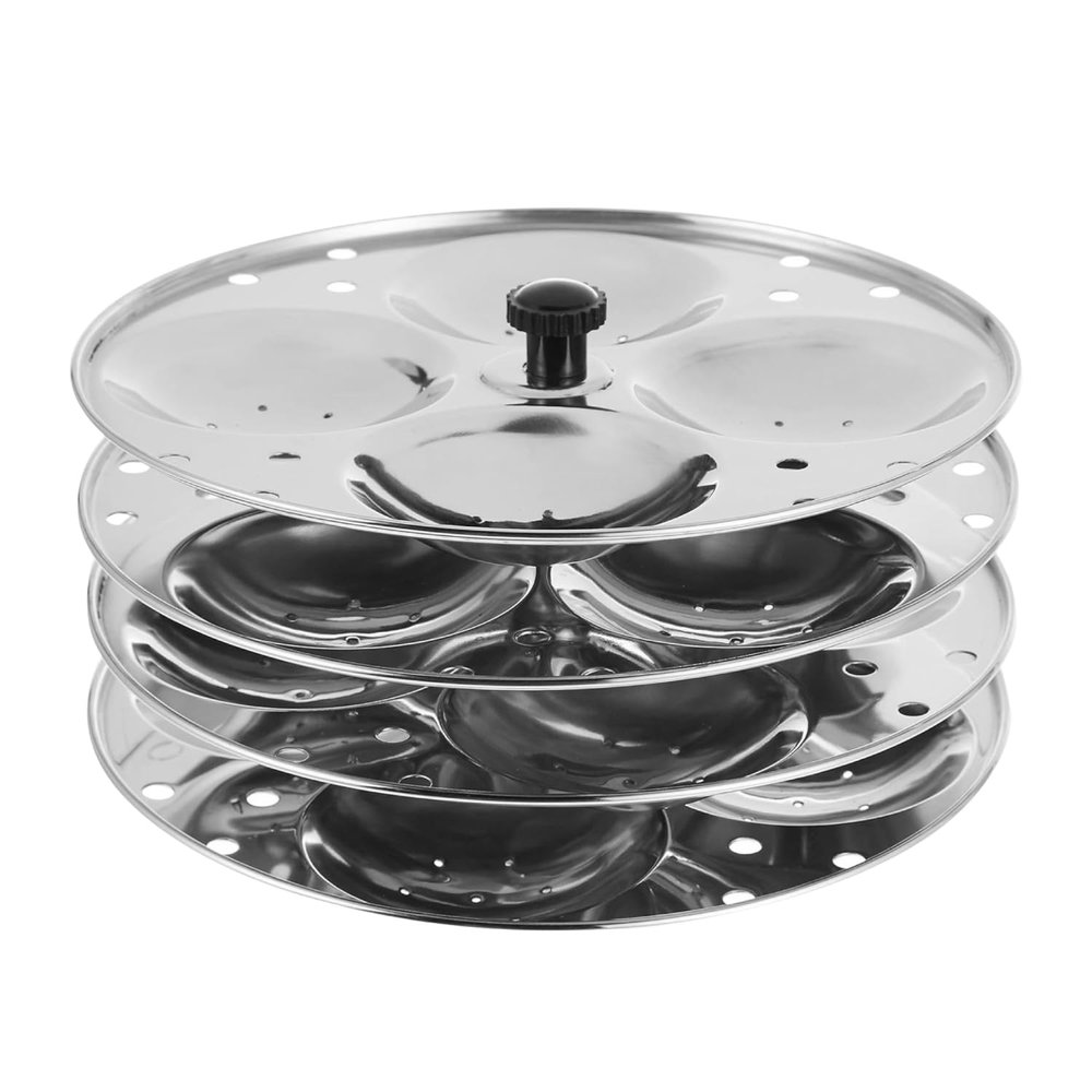 AMG JPP-4 Stainless Steel 4-Rack Idli Stand