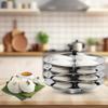 AMG JPP-4 Stainless Steel 4-Rack Idli Stand view 3