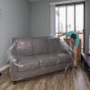 U-Haul Moving & Storage Sofa Cover (Fits Sofas up to 8' Long) - Water Resistant Plastic Sheet Couch Protection - 42" x 134" view 2