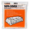 U-Haul Moving & Storage Sofa Cover (Fits Sofas up to 8' Long) - Water Resistant Plastic Sheet Couch Protection - 42" x 134" view 3