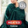 Sunbeam Electric Throw Royal Mink Sherpa Heated Blanket, 4 Heat Settings, 4-Hour Auto Shut-Off, Fast Heating, Luxurious and Ultra Comfy, Botanical Green Color, 50" x 60" view 2