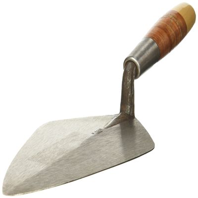 Kraft Tool RO312-9 9" Wide London Brick Trowel w/Leather Handle
