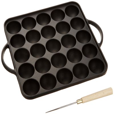 Ikenaga Iron Works 25 Hole Cast Iron Plate with Pin Black