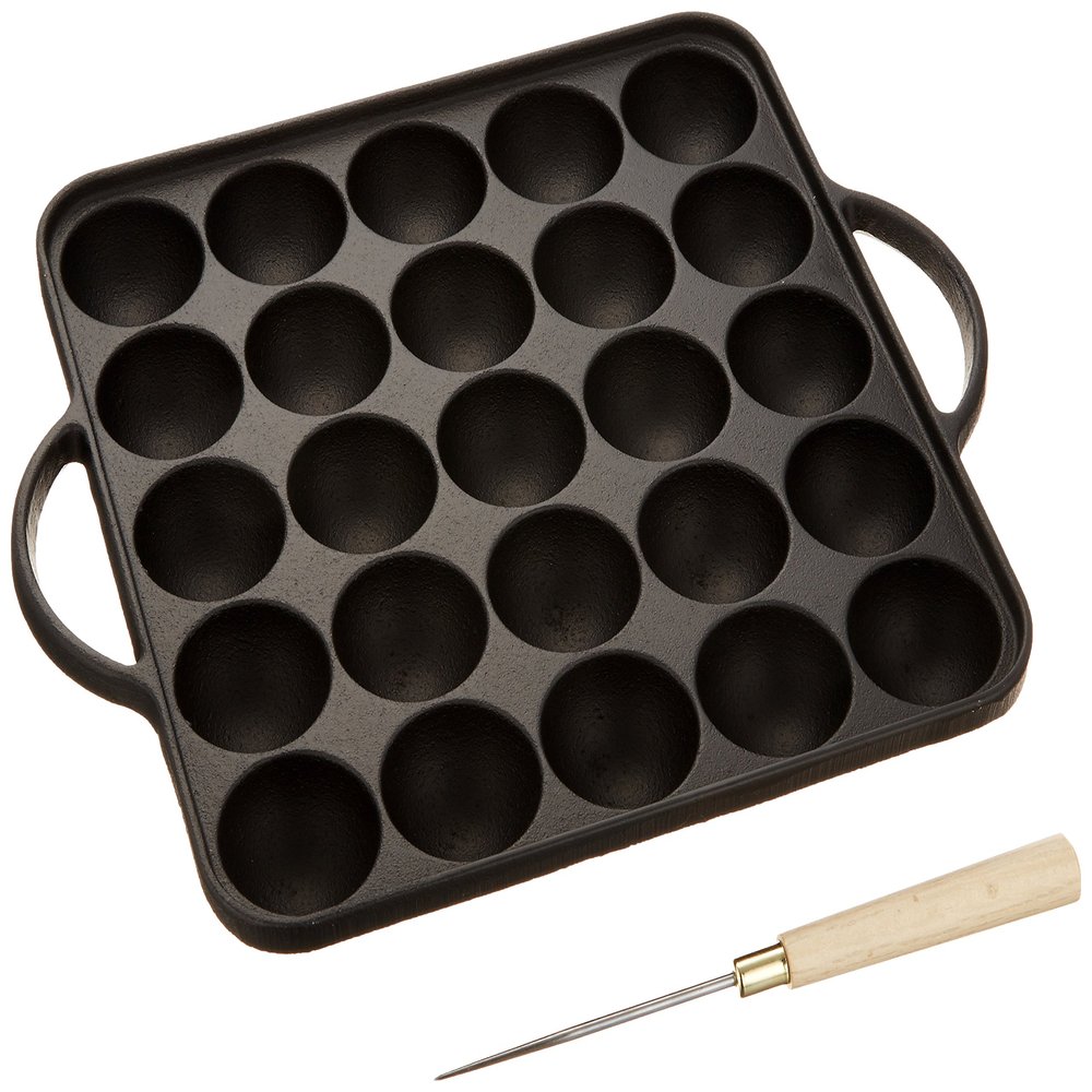 Ikenaga Iron Works 25 Hole Cast Iron Plate with Pin Black
