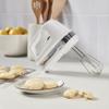 Cuisinart Power Advantage PLUS 9-Speed Hand Mixer, 220W-Motor Hand Blender Electric Mixer with 9 Speed Settings, Extra-Long Dishwasher-Safe Beaters, 3 Low Mixing Speeds, Storage Case, HM-90S, White view 2