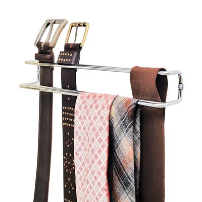 Wenko Tie/Belt Holder, Silver
