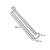 Wenko Tie/Belt Holder, Silver view 3