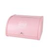 KL X458 Pink Bread Box Roll Top, Metal Bread Box for Kitchen Countertop, Large Capacity, Keeps Bakery Items Fresh Longer, Bread Bin for Kitchen Countertop, Breadbox to Store Cookies, Bagels, Muffins view 1