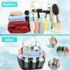 Haundry Mesh Shower Caddy Bag, Large College Dorm Bathroom Caddy Organizer with Key Hook and 2 Oxford Handles, 8 Basket Pockets, Portable Hanging Caddy Bag for Camping Gym view 4