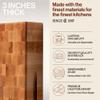 John Boos CCB Series Square Wooden Maple Cutting Board 18x18  3 Thick, 26-lb Reversible Butcher Block with End-Grain & Finger Grips  Made in the USA view 3