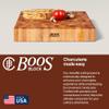 John Boos CCB Series Square Wooden Maple Cutting Board 18x18  3 Thick, 26-lb Reversible Butcher Block with End-Grain & Finger Grips  Made in the USA view 4
