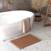 The Original Luxury Yacht Deck Inspired Teak Bath and Shower Mat view 3