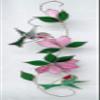 Stained Glass Hummingbird Suncatcher with Pink Flowers  17 Vertical Hanging Panel  Two Ruby-Throated Hummingbirds on Twisted Vine  Real Stained Glass with Silver Finish  from SassyXpressions view 1
