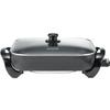 Brentwood SK-75 16-Inch Non-Stick Electric Skillet with Glass Lid, Black view 2