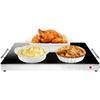 Chefman Electric Warming Tray with Adjustable Temperature Control, Perfect For Buffets, Restaurants, Parties, Events, and Home Dinners, Glass Top Extra Large 21 x 16 Surface Keeps Food Hot  Black view 1
