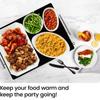 Chefman Electric Warming Tray with Adjustable Temperature Control, Perfect For Buffets, Restaurants, Parties, Events, and Home Dinners, Glass Top Extra Large 21 x 16 Surface Keeps Food Hot  Black view 2