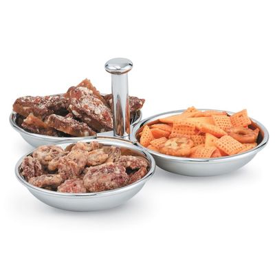 3-Compartment S/S Condiment Server, 12 oz Total