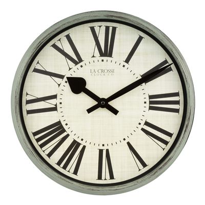 La Crosse Clock 404-3036G 14 Inch Sage Grove Wall Clock
