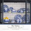Spode Blue Italian Dinner Plate Set of 4 | Dinner, Salad, Pasta and Appetizer Plate | 10.5 Inch | Fine Earthenware | Dishwasher Safe | Made in England view 2