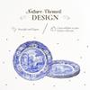 Spode Blue Italian Dinner Plate Set of 4 | Dinner, Salad, Pasta and Appetizer Plate | 10.5 Inch | Fine Earthenware | Dishwasher Safe | Made in England view 3