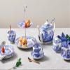 Spode Blue Italian Teacup and Saucer, Set of 4 view 2