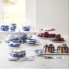 Spode Blue Italian Teacup and Saucer, Set of 4 view 3
