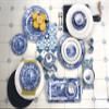 Spode Blue Italian Ascot Cereal Bowl | Set of 4 | Oatmeal, Cereal, and Rice Bowl | Made of Earthenware | 8-Inches | Dishwasher and Microwave Safe | Made in England view 2
