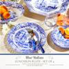 Spode Blue Italian Luncheon Plates | Set of 4 | 9-Inch | Made of Earthenware | Dinner, Salad, and Appetizer Plate | Serving Plate | Dishwasher Safe | Made in England view 2