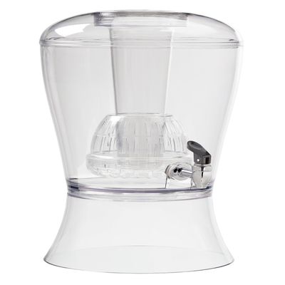 CreativeWare 3 Gallon Beverage Dispenser With Ice Cylinder And Fruit Infuser