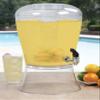 CreativeWare 3 Gallon Beverage Dispenser With Ice Cylinder And Fruit Infuser view 2