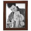 Malden International Designs Burl Wood Walnut Wooden Picture Frame with Black Border, 8x10, Walnut view 2